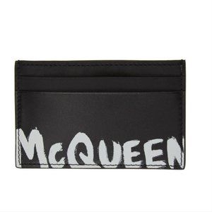 Alexander McQueen Graffiti Card Holder Wallet